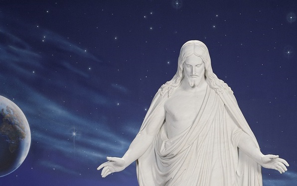 The Cristus statue, by Aldo Rebechi, from the North Visitor Center on Temple Square Photo of the Christus statue in the North Vistor Center on Temple Square