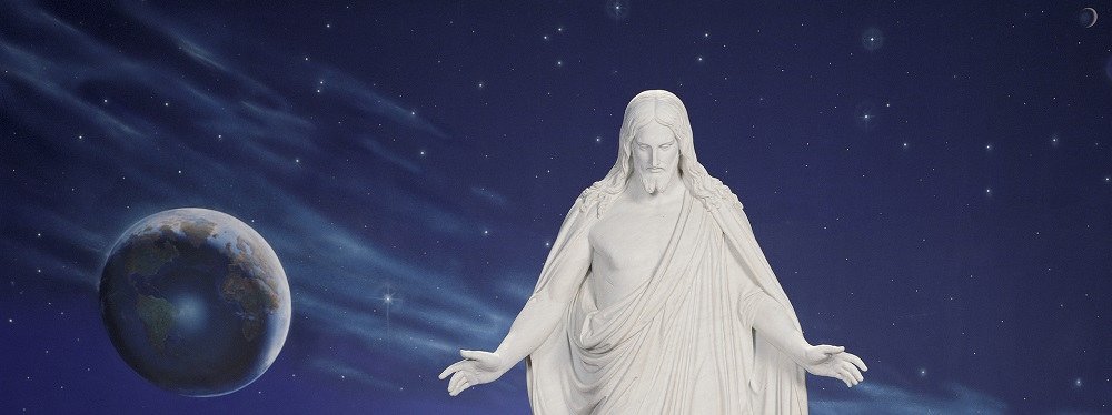 The Cristus statue, by Aldo Rebechi, from the North Visitor Center on Temple Square Photo of the Christus statue in the North Vistor Center on Temple Square